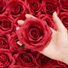 Faux Silk Rose Flower Head Set