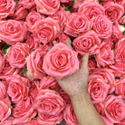 Soft fabric rose heads for craft supplies and wedding decor
