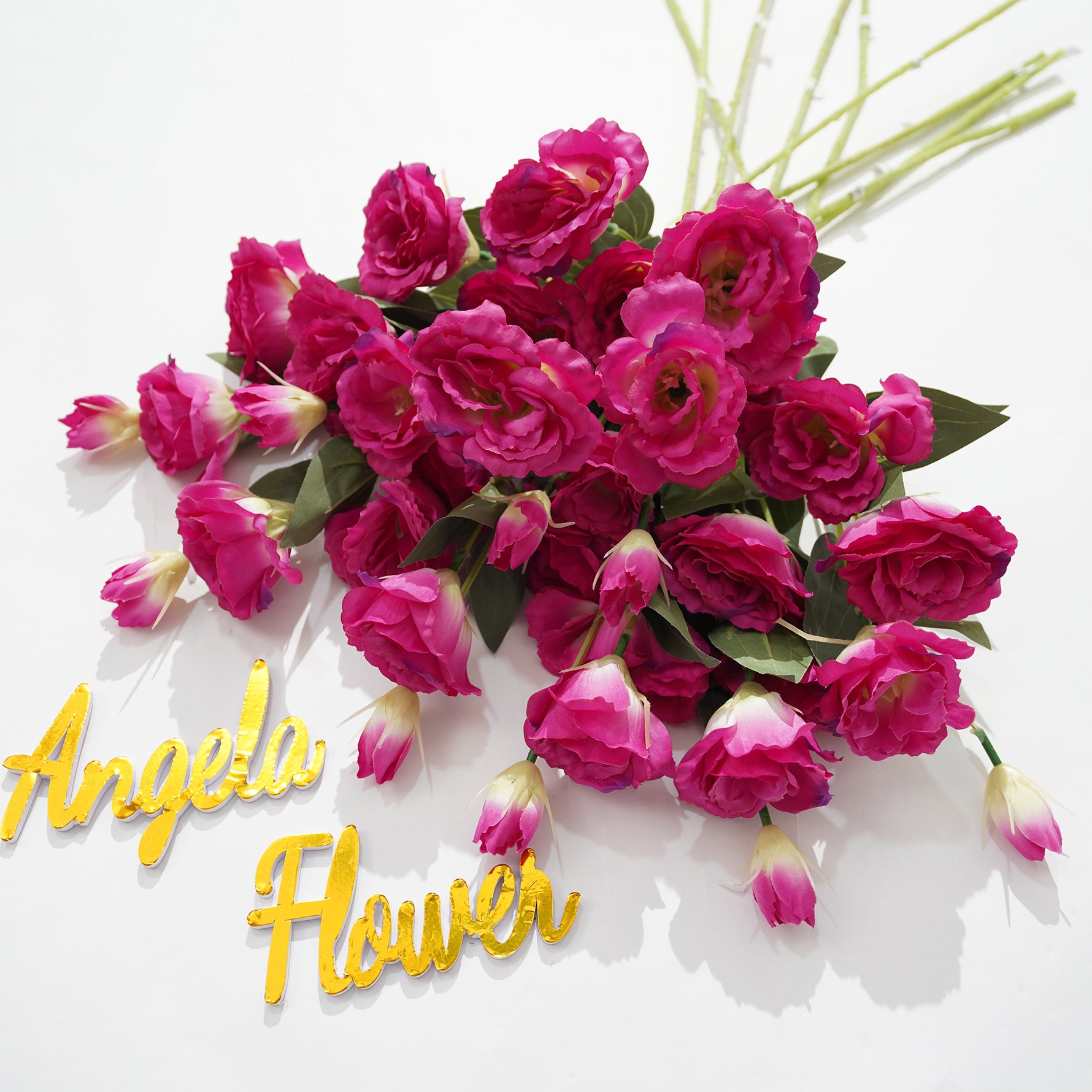 Light pink lisianthus faux wedding bloom
