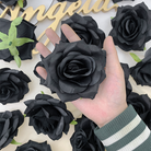 Multi‑color faux rose heads collection