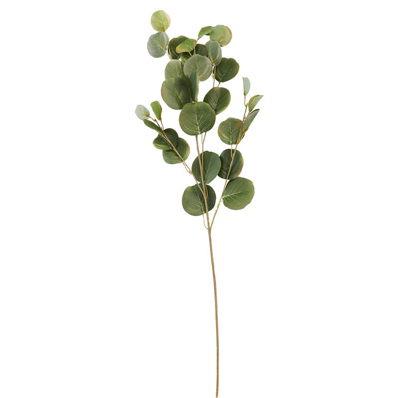 Soft pink faux silver dollar eucalyptus stems