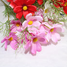 Silk cosmos stem farmhouse table flower decor
