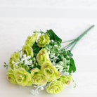 Pastel Blue Silk Rose Bunch Photo Shot