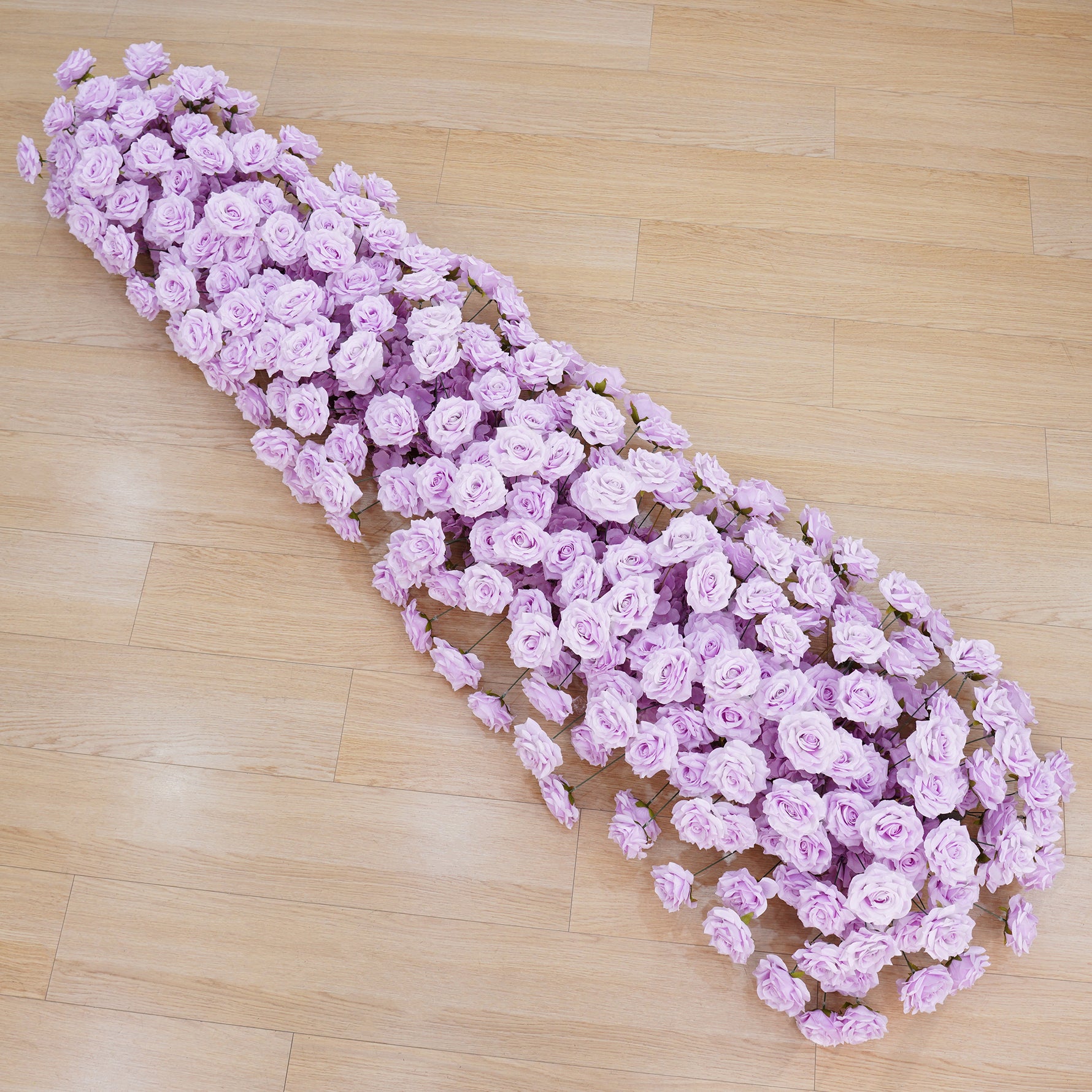artificial purple rose garland for wedding