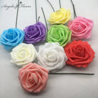 Mixed Color Faux Rose Heads
