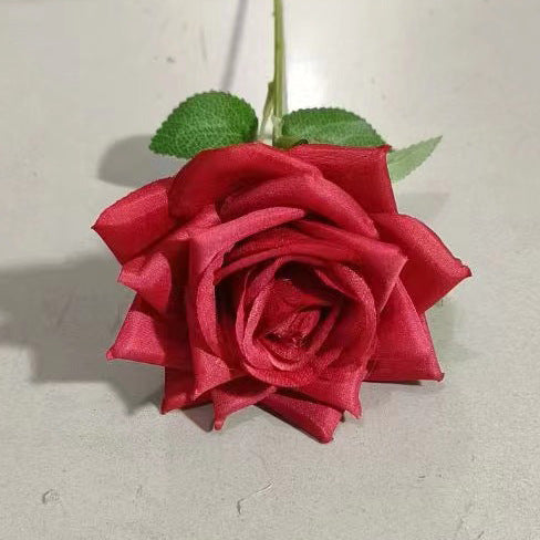 Multishade simulation rose head home ornament