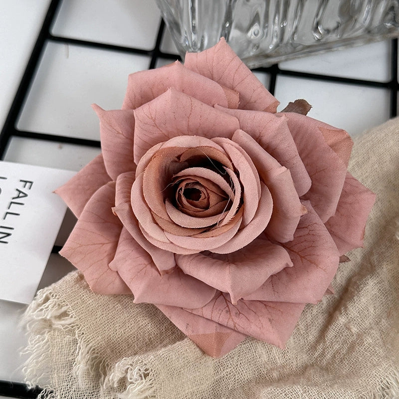 Faux Rose Heads for Flower Wall