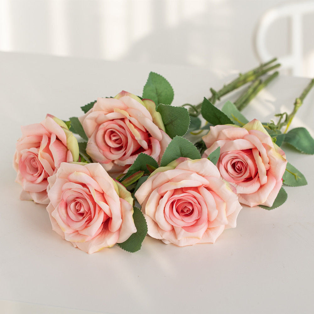 Vintage silk rose stem for boho wedding decor