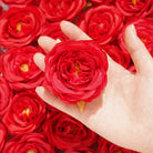 Fake rose heads for DIY bridal bouquet making