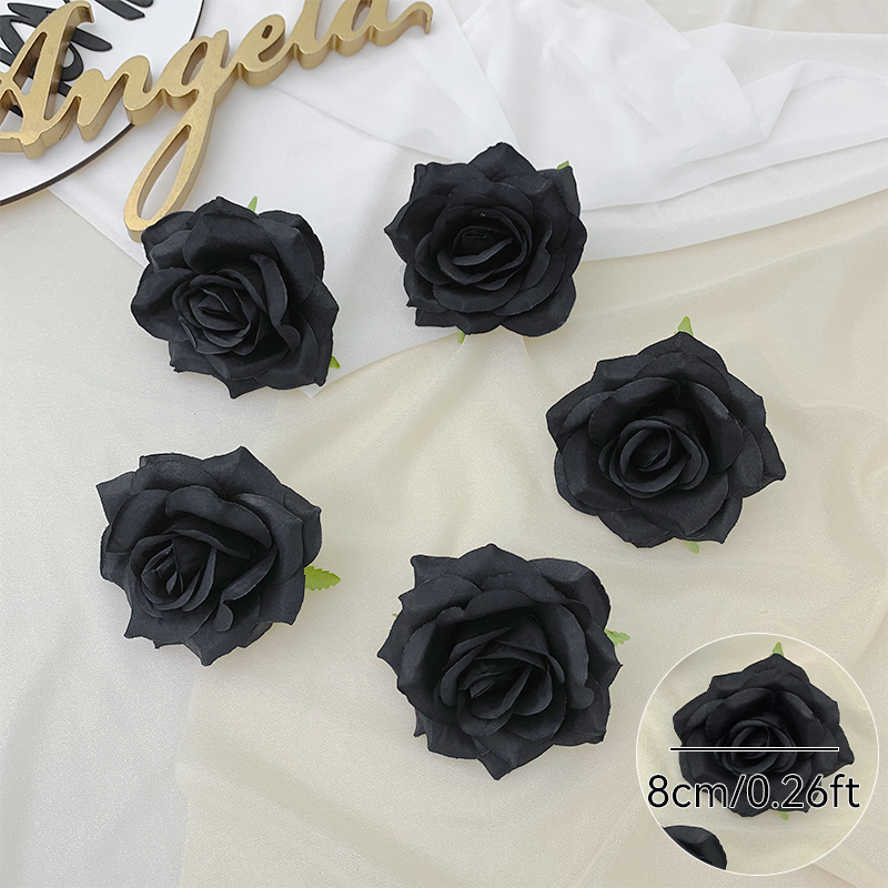Soft fabric artificial rose bloom