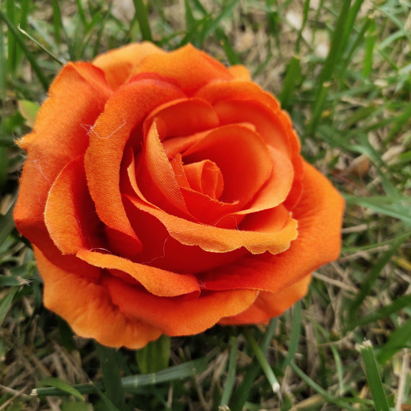 Multitone fake rose flower head pack
