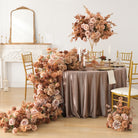 Soft Color Mini Artificial Rose Bunch