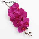 Burgundy artificial butterfly orchid branch
