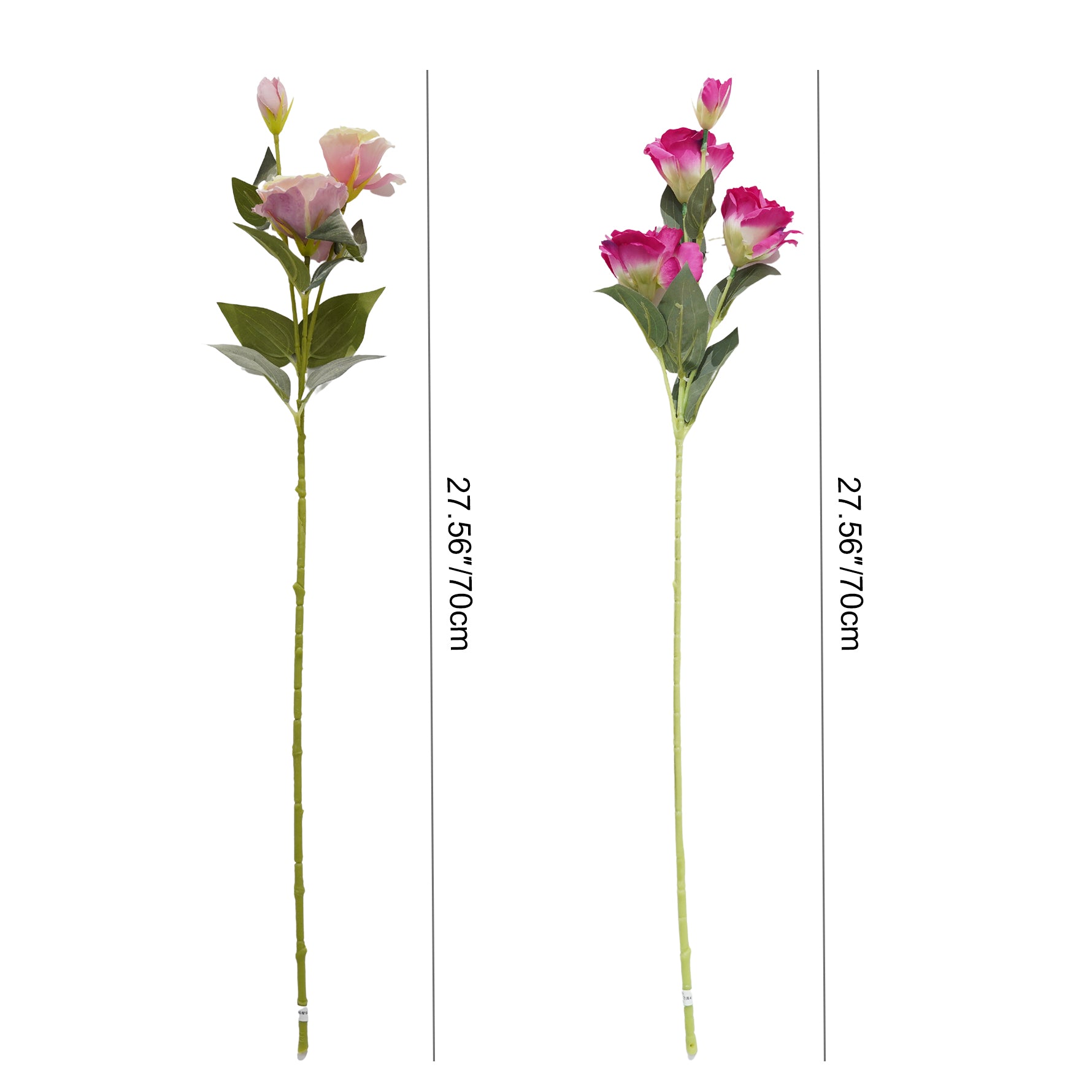 Soft blush faux lisianthus home decoration