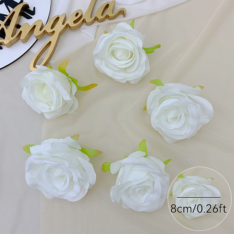 Dusty hue silk rose flower heads
