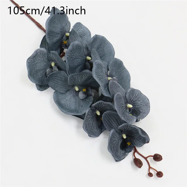 Charcoal gray faux butterfly orchid stem