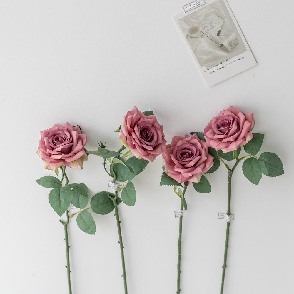 Premium artificial rose branch floral craft supply
