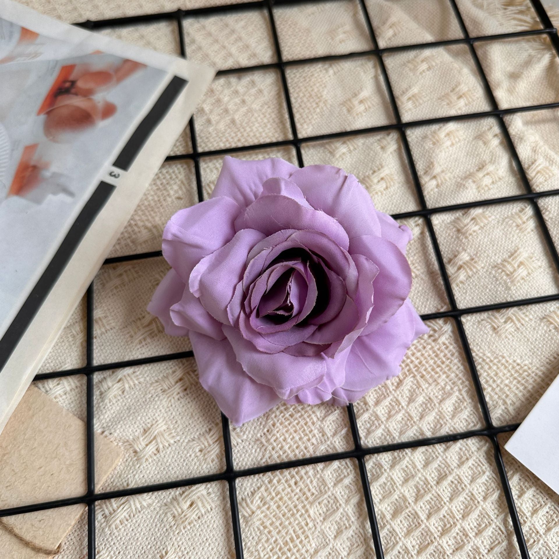 AIブーケ 100pcs Silk 9cm Rose Head Flowers Material Wedding Floral