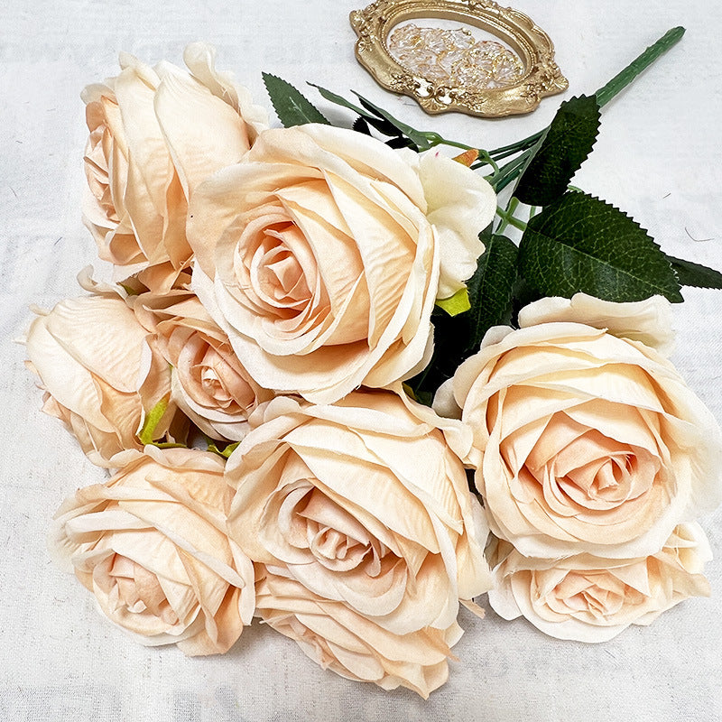 ♡a♡ A8373 10pcs 10 Heads Artificial Bouquet Valentine's Day