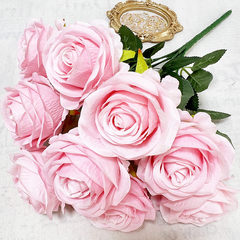 A8373 10pcs 10 Heads Artificial Bouquet Valentine's Day