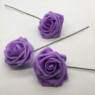 Purple Artificial Rose Head
