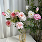 White Faux Lisianthus Single Stem Flower