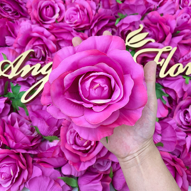 Loose artificial rose blooms for wedding flower supplies