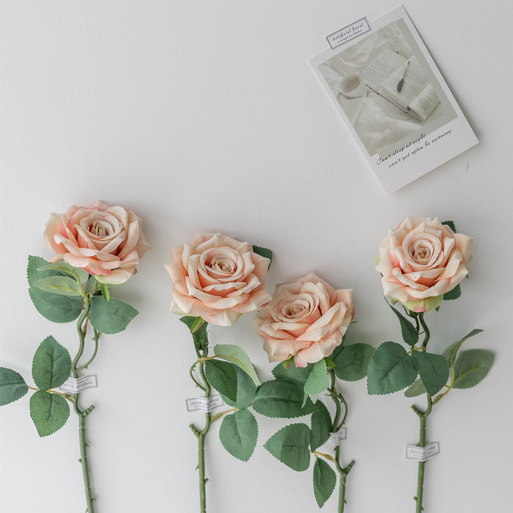 Long stem fake rose branch event floral supplies