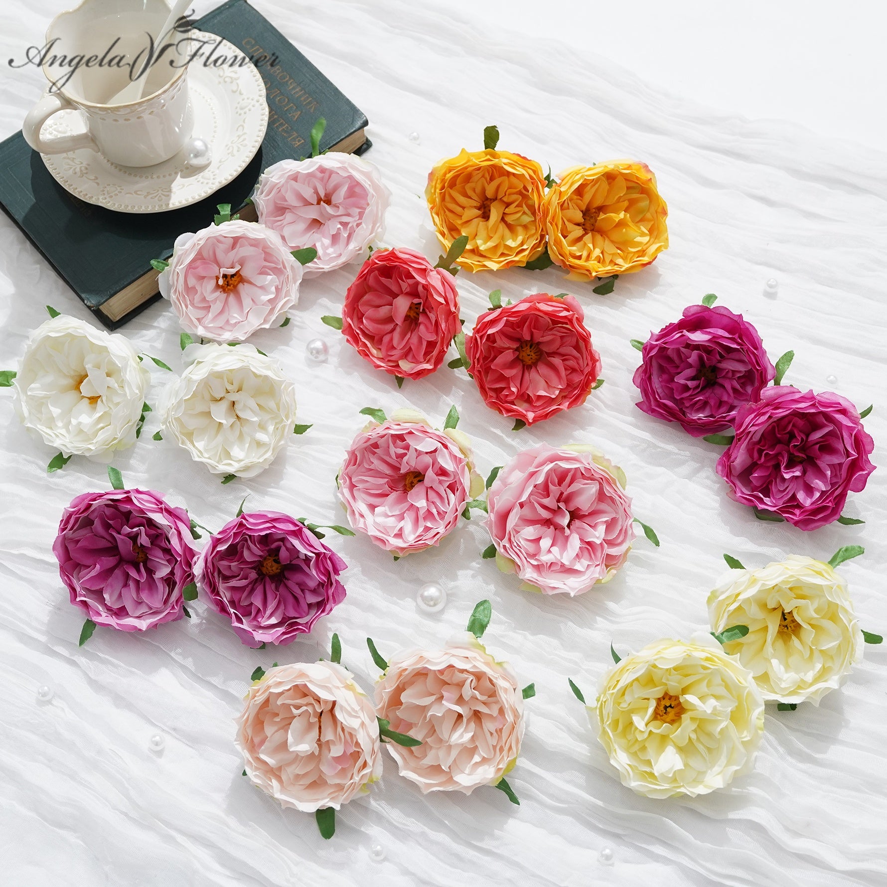 Artificial Peony Flower Head