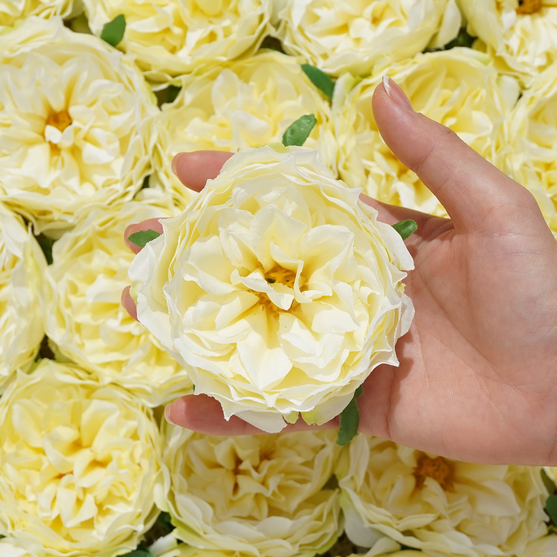 Premium Faux Peony Head
