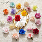Artificial Colorful Rose Flower Head