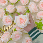 Faux rose bloom DIY wedding supply