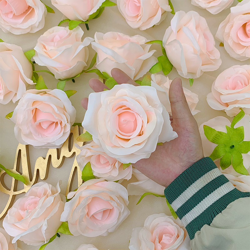 Faux rose bloom DIY wedding supply