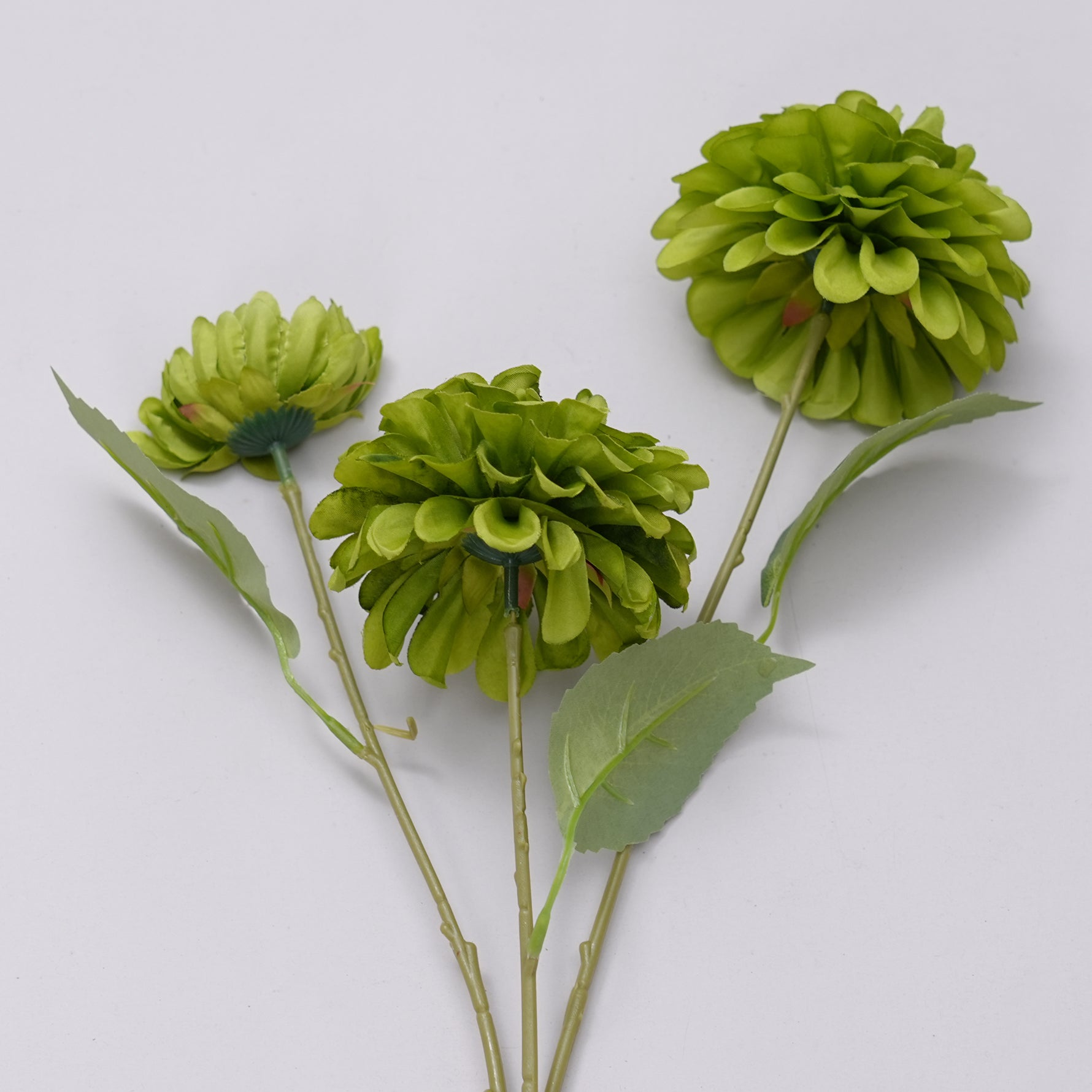 Bulk silk dahlia stems craft floral supplies