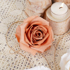 White fake rose bloom 