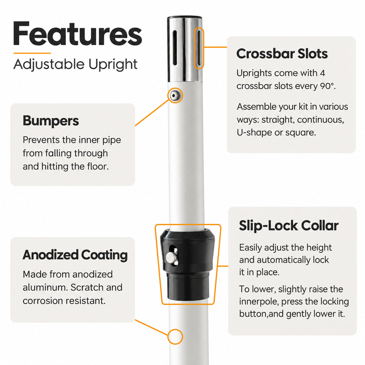 backdrop stand kit for straight U square setup