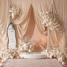 Elegant neutral champagne artificial flower for wedding rental