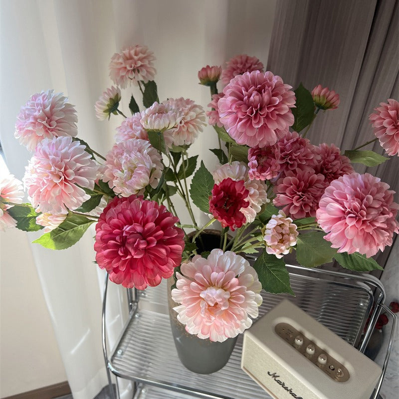 Pink Artificial Dahlia Flower Spray
