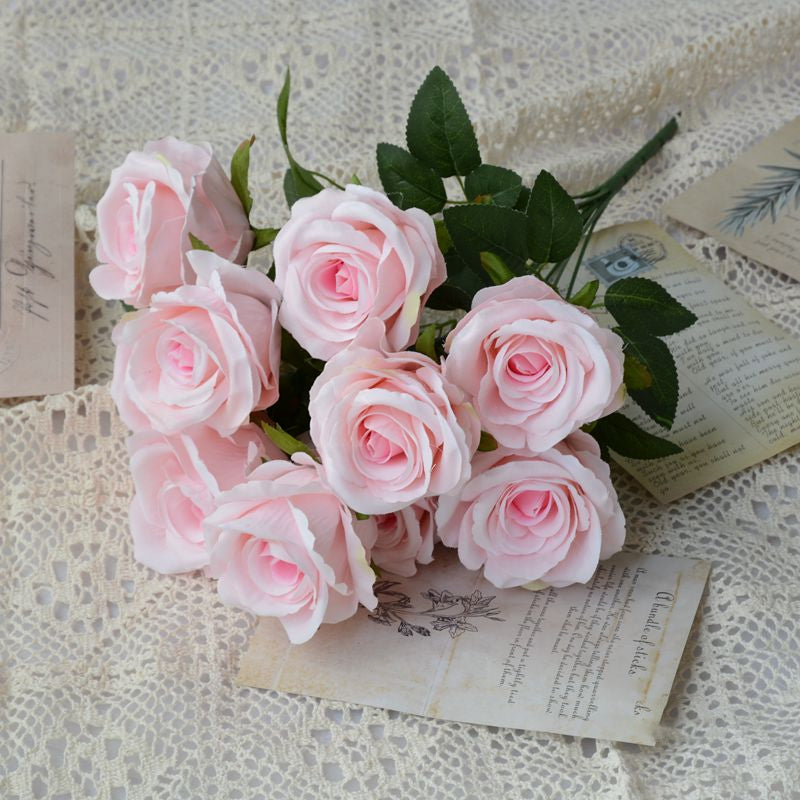 peach_silk_rose_bouquet_for_wedding