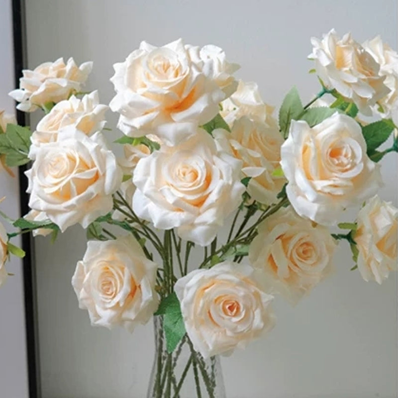 faux‑light‑blue‑rose‑bunch‑vase‑home‑decor
