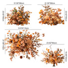 Garden style fall wedding ceremony hanging and aisle flowers