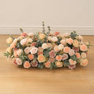 Romantic blush floral set for outdoor wedding arch