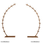 curved golden circle wedding arch hardware only