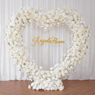 Elegant Rose Covered Heart Arch For Wedding Reception