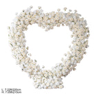 Romantic White Floral Heart Arch For Wedding Ceremony