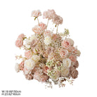 beach wedding pink white floral horn arch