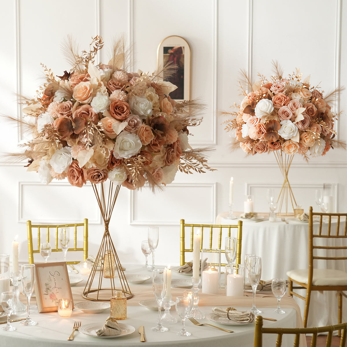 Wholesale boho artificial table centerpieces for event wedding planners
