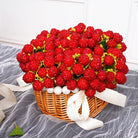 faux raspberry stem for boho wedding florals