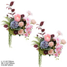 Fern green mixed silk flower table centerpiece