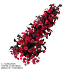 silk-rose-flower-runner-for-reception-decor